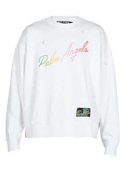 Shop Palm Angels Sweaters White