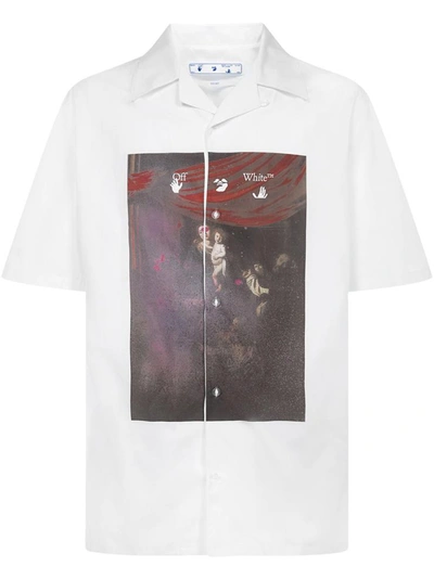 Shop Off-white Shirts In White Red