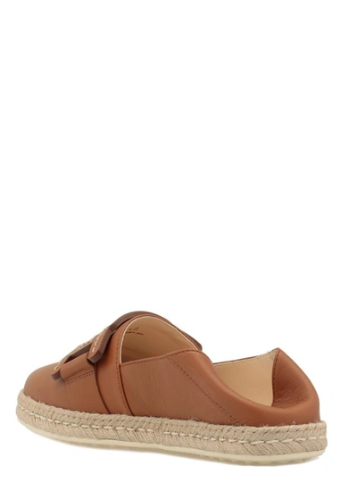 Shop Tod's Flat Shoes Brown