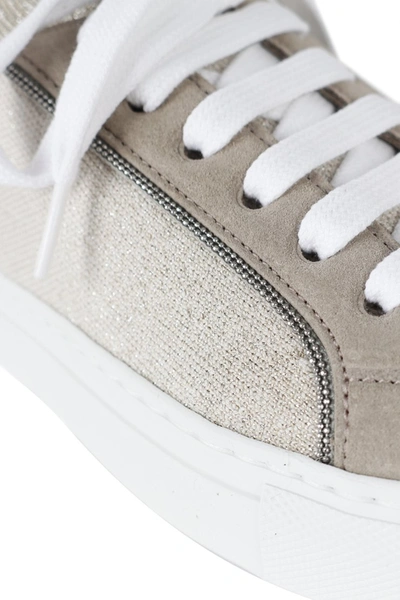 Shop Brunello Cucinelli Sneakers Beige In Gray