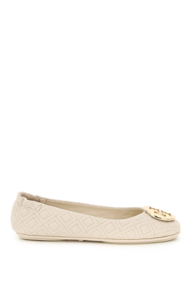 Shop Tory Burch Quilted Minnie Ballerinas In Mixed Colours