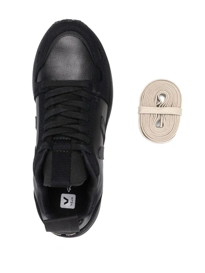 Shop Rick Owens +veja  Venturi Low-top Sneakers In Black