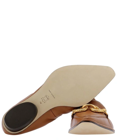 Shop Tory Burch "jessa Pointed" Loafers In Beige