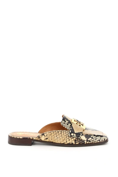 Shop Tory Burch Georgia Loafer Mules In Mixed Colours