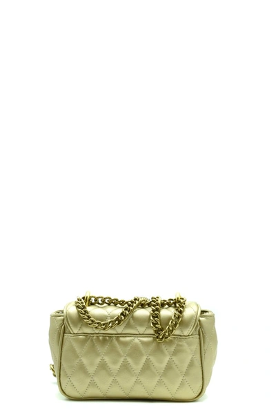 Shop Versace Jeans Couture Shoulder Bags In Gold