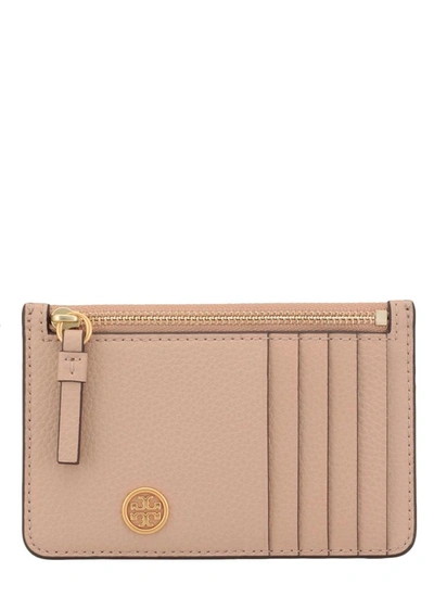 Shop Tory Burch Wallets Pink In Devon Sand