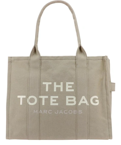 Shop Marc Jacobs "the Traveller Tote" Shoulder Bag In Beige