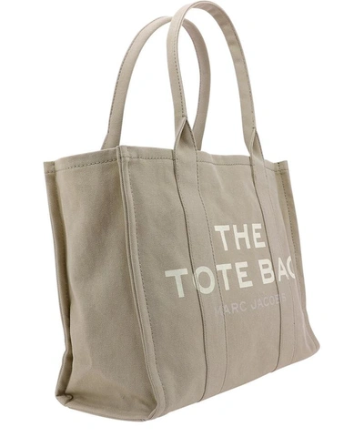 Shop Marc Jacobs "the Traveller Tote" Shoulder Bag In Beige
