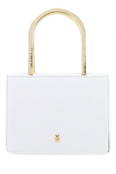 Shop Amina Muaddi White Nappa Leather Super Amini Henson Handbag White  Donna Tu