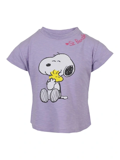 Shop Mc2 Saint Barth Emma T-shirt In Purple