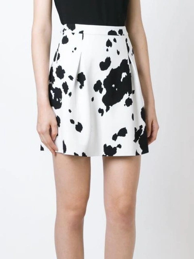 Shop Boutique Moschino Cow Hide Print Skirt