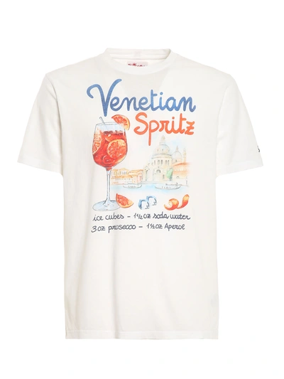 Shop Mc2 Saint Barth Venetian Spritz Printed T-shirt In White