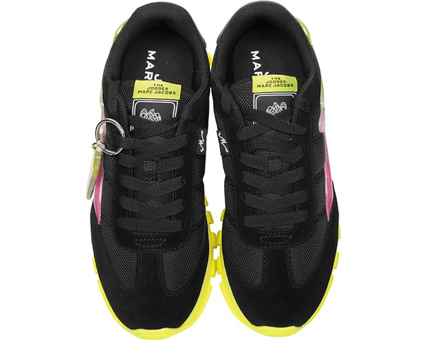 注目の マーク ジェイコブス Marc Jacobs レディース スニーカー シューズ 靴 The Jogger Black Neon Nylon Sneakers Black 爆安プライス Todomundo Org