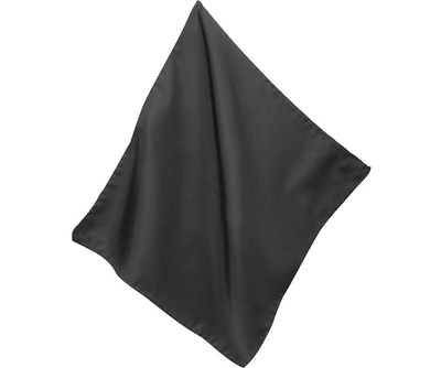 Shop Gucci Designer Handkerchiefs Black Silk Pocket Square In Noir