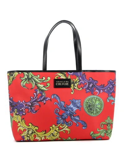 Shop Versace Jeans Couture Heritage Tote Bag In Multicolour