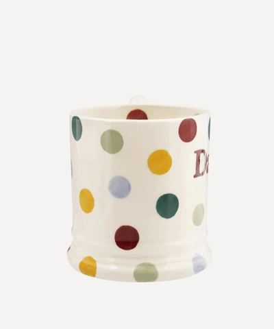Shop Emma Bridgewater Polka Dot Daddy Boxed Half-pint Mug In Multicolour