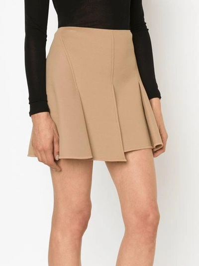 Shop Alexander Wang Pleated Front Mini Skirt