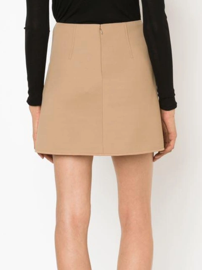 Shop Alexander Wang Pleated Front Mini Skirt