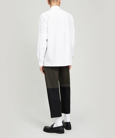 Shop Marni Double Pocket Oversized Shirt In White