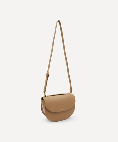 Shop A.p.c. Geneve Leather Cross-body Bag In Taupe