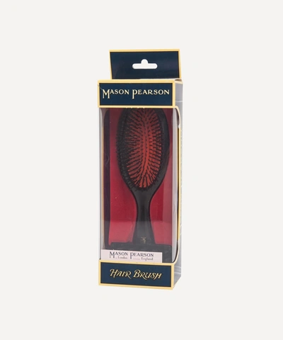 Shop Mason Pearson Pocket Mixed Bristle Bn4 Hair Brush In Black