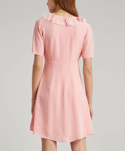 Shop Alexa Chung Sherilyn Ruffle Dress In Soft Pink