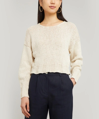 Shop Paloma Wool Tratame Knitted Sweater In White