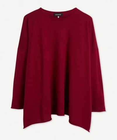 ESKANDAR ESKANDAR WOMEN'S A-LINE BATEAU NECK SWEATER 000725992
