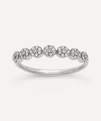 Shop Dinny Hall 14ct Gold Starflower Diamond Half Eternity Ring