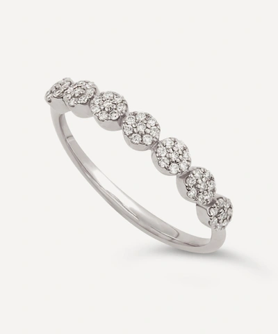 Shop Dinny Hall 14ct Gold Starflower Diamond Half Eternity Ring