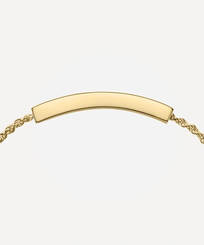 Monica Vinader Gold Plated Vermeil Silver Linear Chain Bracelet In Gold Vermeil