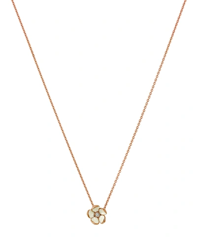 Shop Shaun Leane Rose Gold Plated Vermeil Silver And Diamond Cherry Blossom Pendant Necklace