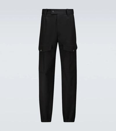 Shop Alexander Mcqueen High-waisted Cargo Pants In Black