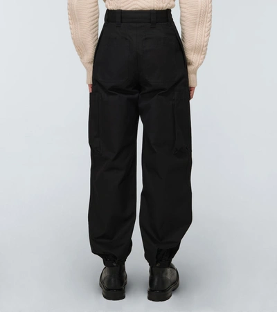 Shop Alexander Mcqueen High-waisted Cargo Pants In Black