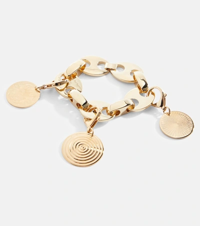 Shop Rabanne Eight Chain Bracelet In Gold