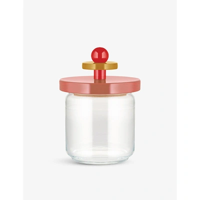 Shop Alessi Pale Pink Twergy Hermetic Glass Jar