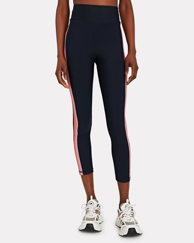 Shop The Upside Jewel Striped High-rise Leggings In Navy