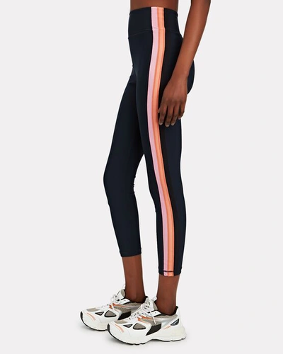 Shop The Upside Jewel Striped High-rise Leggings In Navy