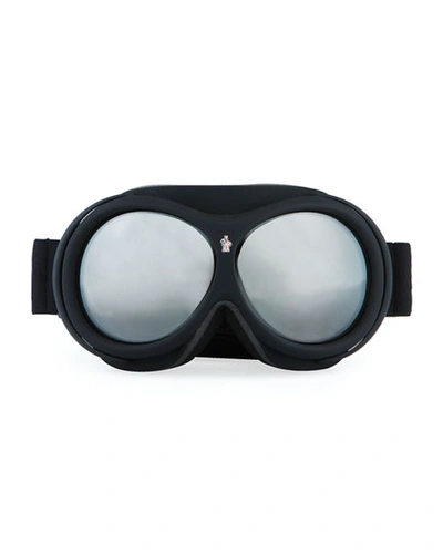 Shop Moncler Grenoble Goggles In 02c Matte Black S