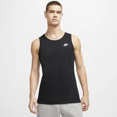 Shop Nike Men's  Sportswear Club Tank Top In Black