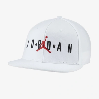 Shop Jordan Jumpman Big Kids' Adjustable Hat In White