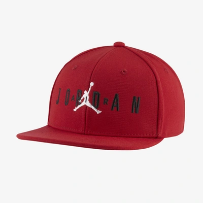 Shop Jordan Jumpman Air Cap Little Kids' Hat In Gym Red