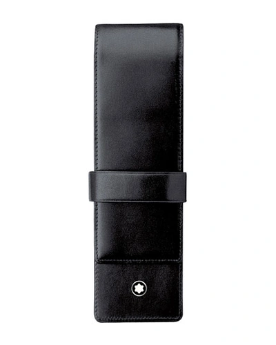 Shop Montblanc Meisterstuck Leather 2-pen Pouch