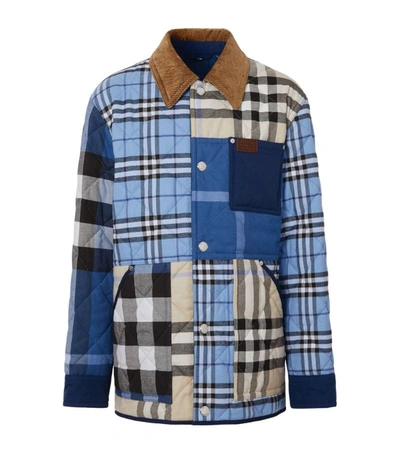 Shop Burberry Patchwork Quilted Overshirt