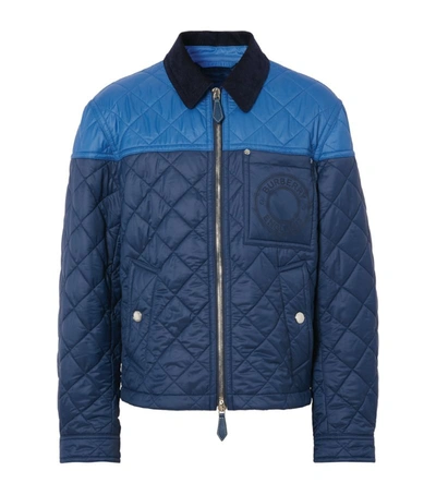 Shop Burberry Two-tone Quilted Jacket