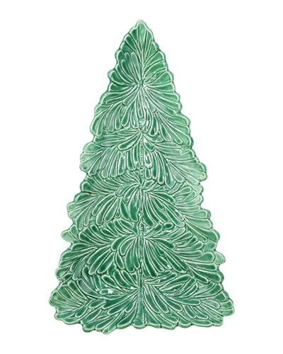 Shop Vietri Lastra Holiday Figural Tree Small Platter