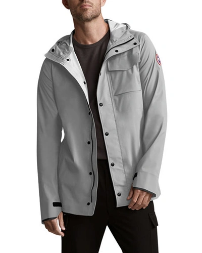 Shop Canada Goose Men's Nanaimo Waterproof Jacket In Boulder Grey