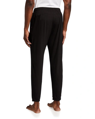 Derek Rose Quinn 1 Tapered Cotton And Modal-blend Jersey Sweatpants In Black