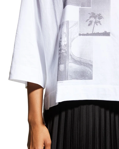 Shop Ganni Basic Cotton Jersey Oversized T-shirt In Bright White