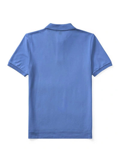 Shop Ralph Lauren Short-sleeve Logo Embroidery Polo Shirt In Blue